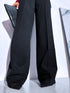 "LUX LASH VS8125-1" fabric pants - BLACK